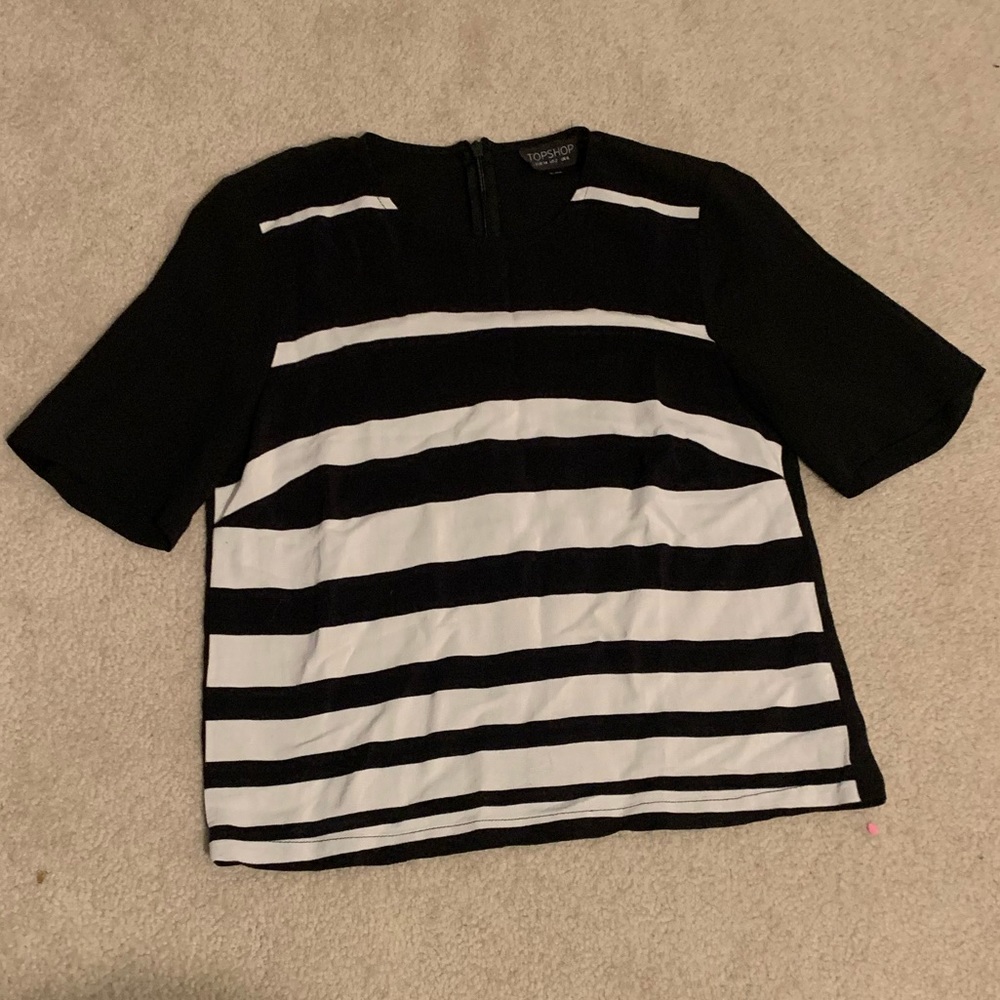 Stripped Topshop top